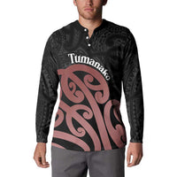 New Zealand Mangopare Tamanako Button Sweatshirt Aotearoa Maori