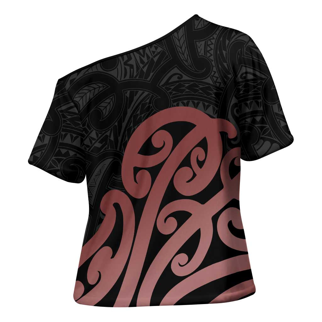 New Zealand Mangopare Tamanako Cross Shoulder Shirt Aotearoa Maori - Polynesian Pride