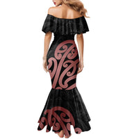 New Zealand Mangopare Tamanako Family Matching Mermaid Dress and Hawaiian Shirt Aotearoa Maori