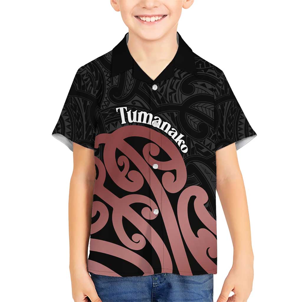 New Zealand Mangopare Tamanako Family Matching Short Sleeve Bodycon Dress and Hawaiian Shirt Aotearoa Maori