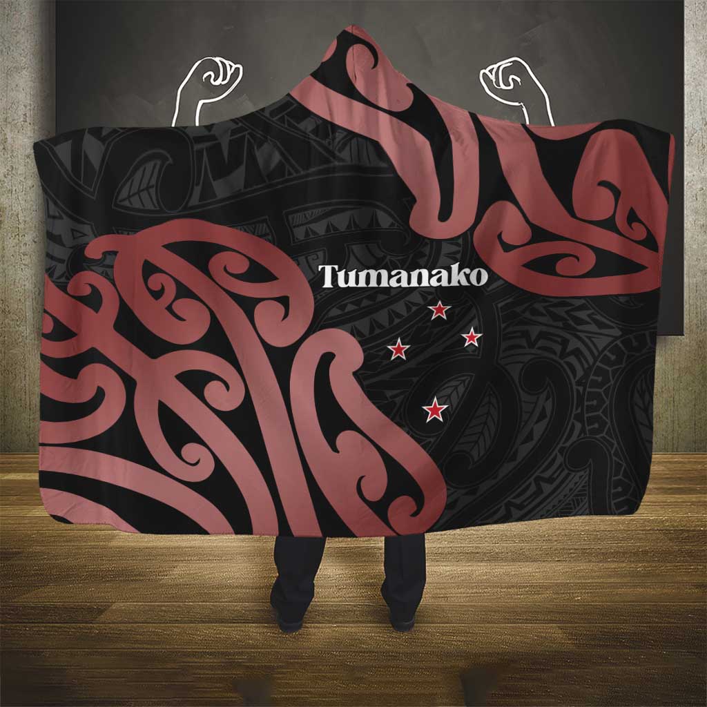 New Zealand Mangopare Tamanako Hooded Blanket Aotearoa Maori