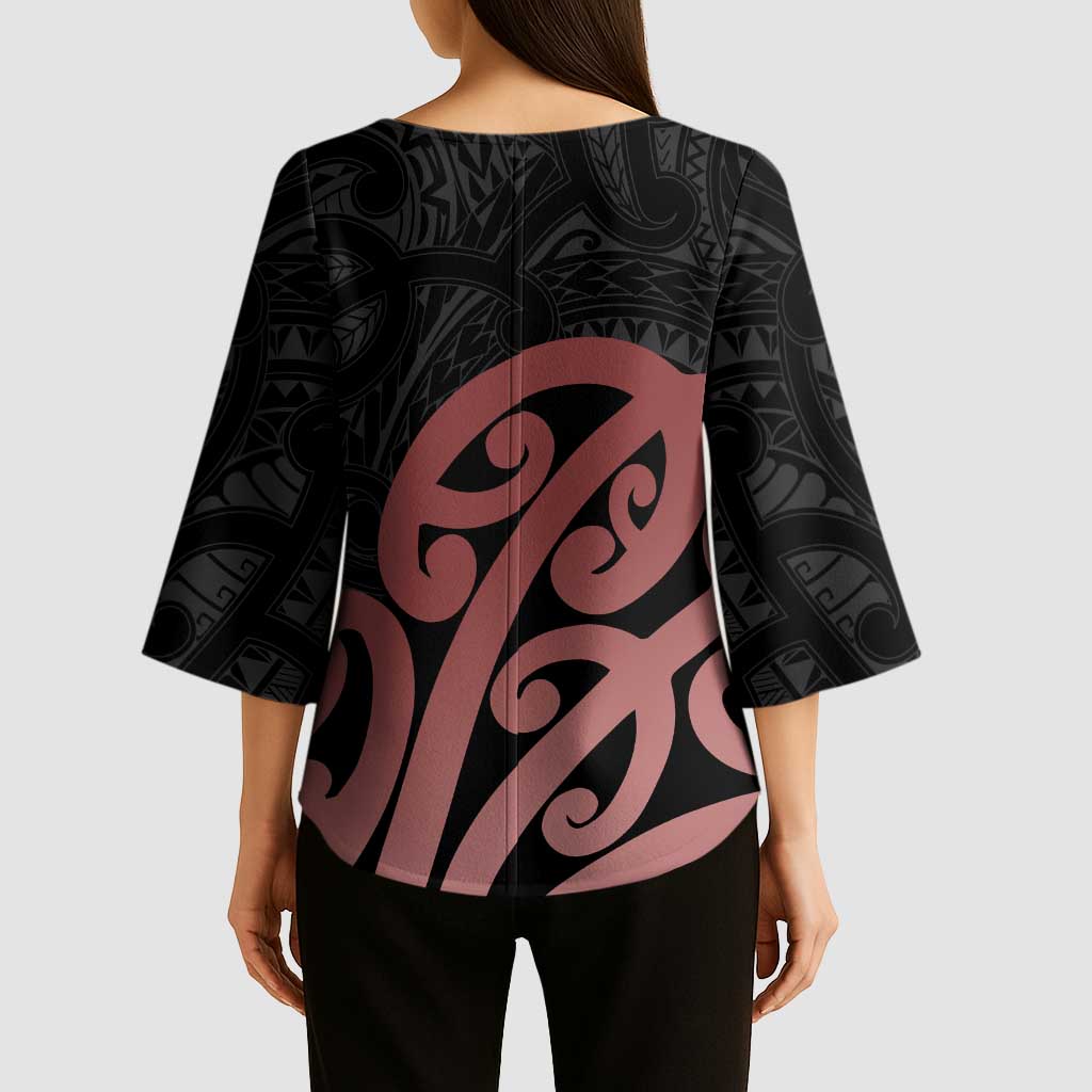 New Zealand Mangopare Tamanako Kimono Sleeve Blouse Aotearoa Maori - Polynesian Pride