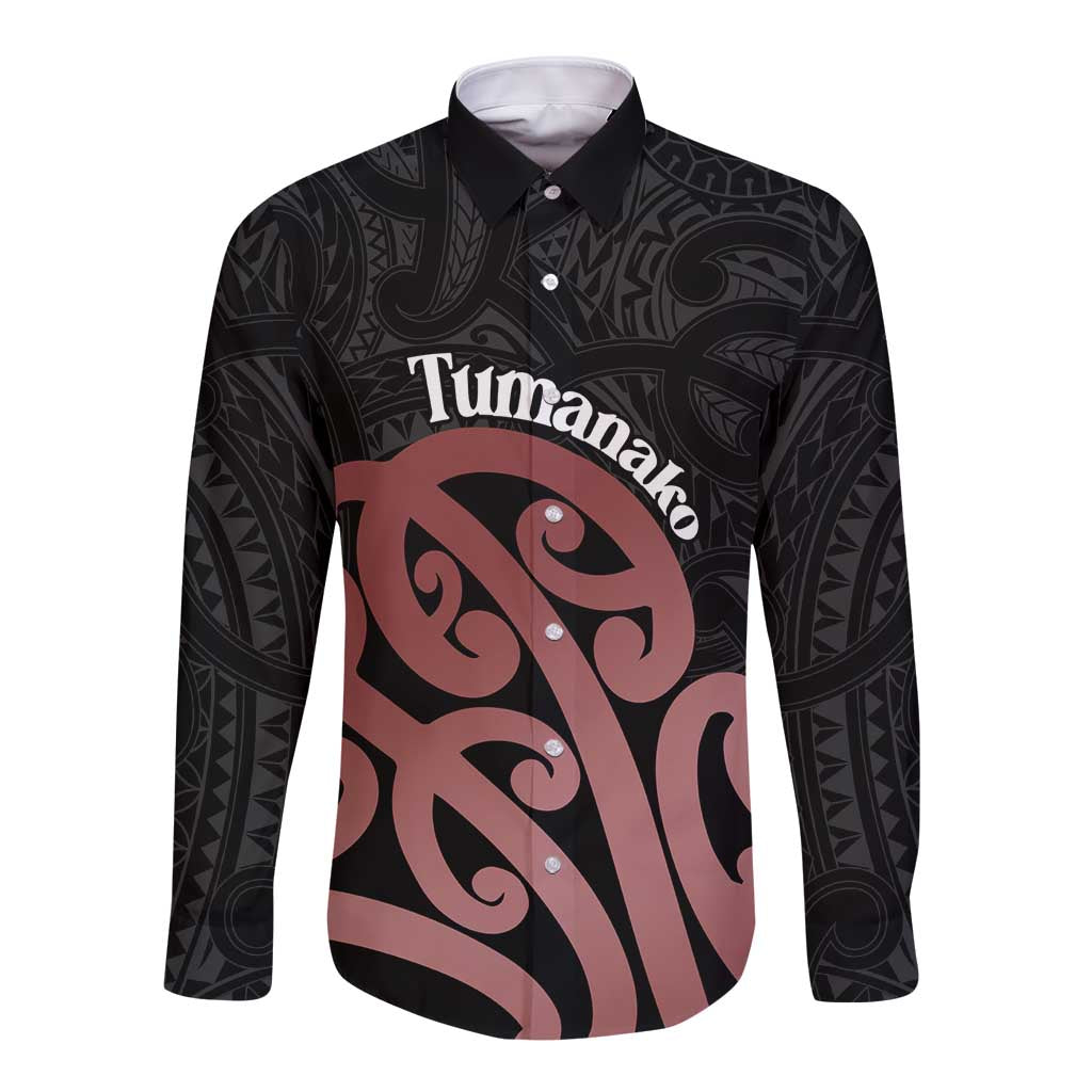 New Zealand Mangopare Tamanako Long Sleeve Button Shirt Aotearoa Maori