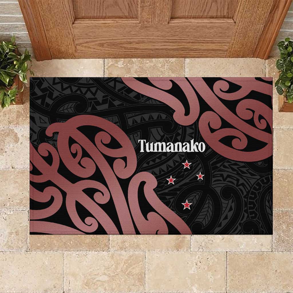 New Zealand Mangopare Tamanako Rubber Doormat Aotearoa Maori