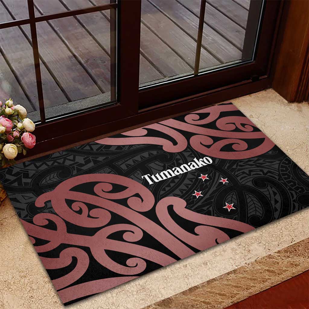 New Zealand Mangopare Tamanako Rubber Doormat Aotearoa Maori