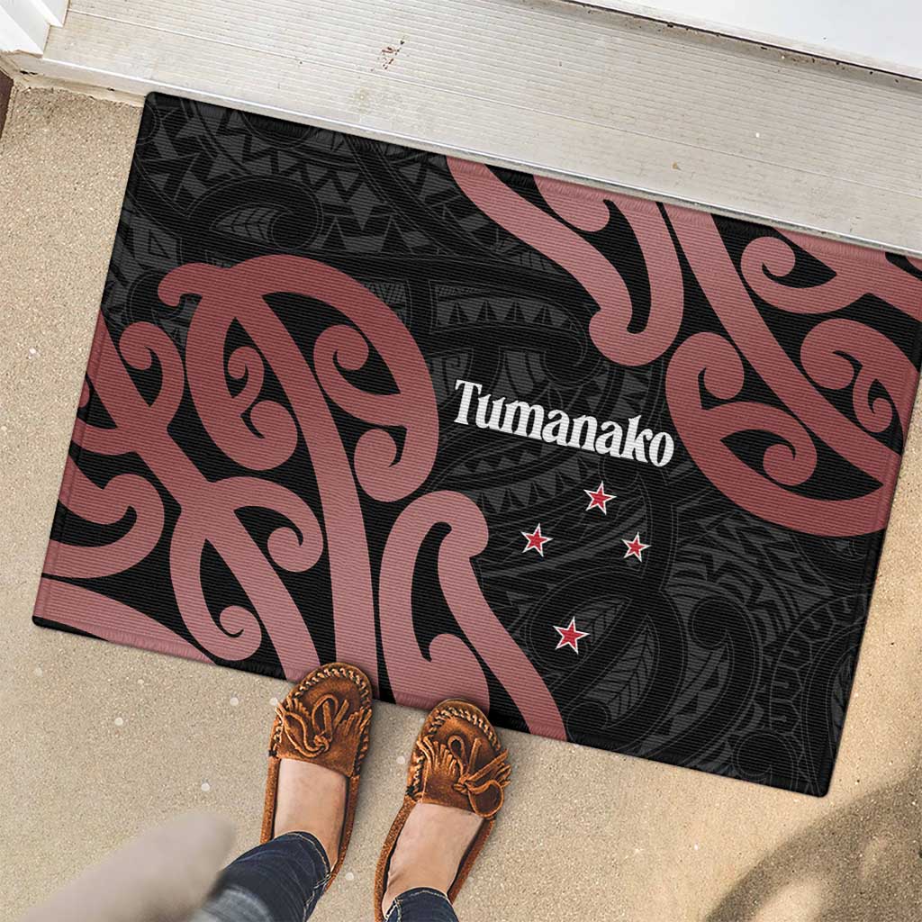New Zealand Mangopare Tamanako Rubber Doormat Aotearoa Maori