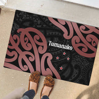 New Zealand Mangopare Tamanako Rubber Doormat Aotearoa Maori