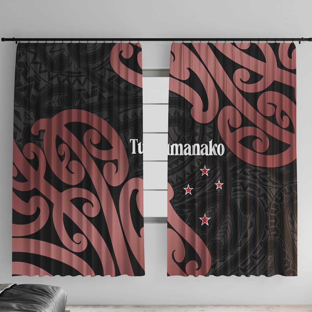 New Zealand Mangopare Tamanako Window Curtain Aotearoa Maori