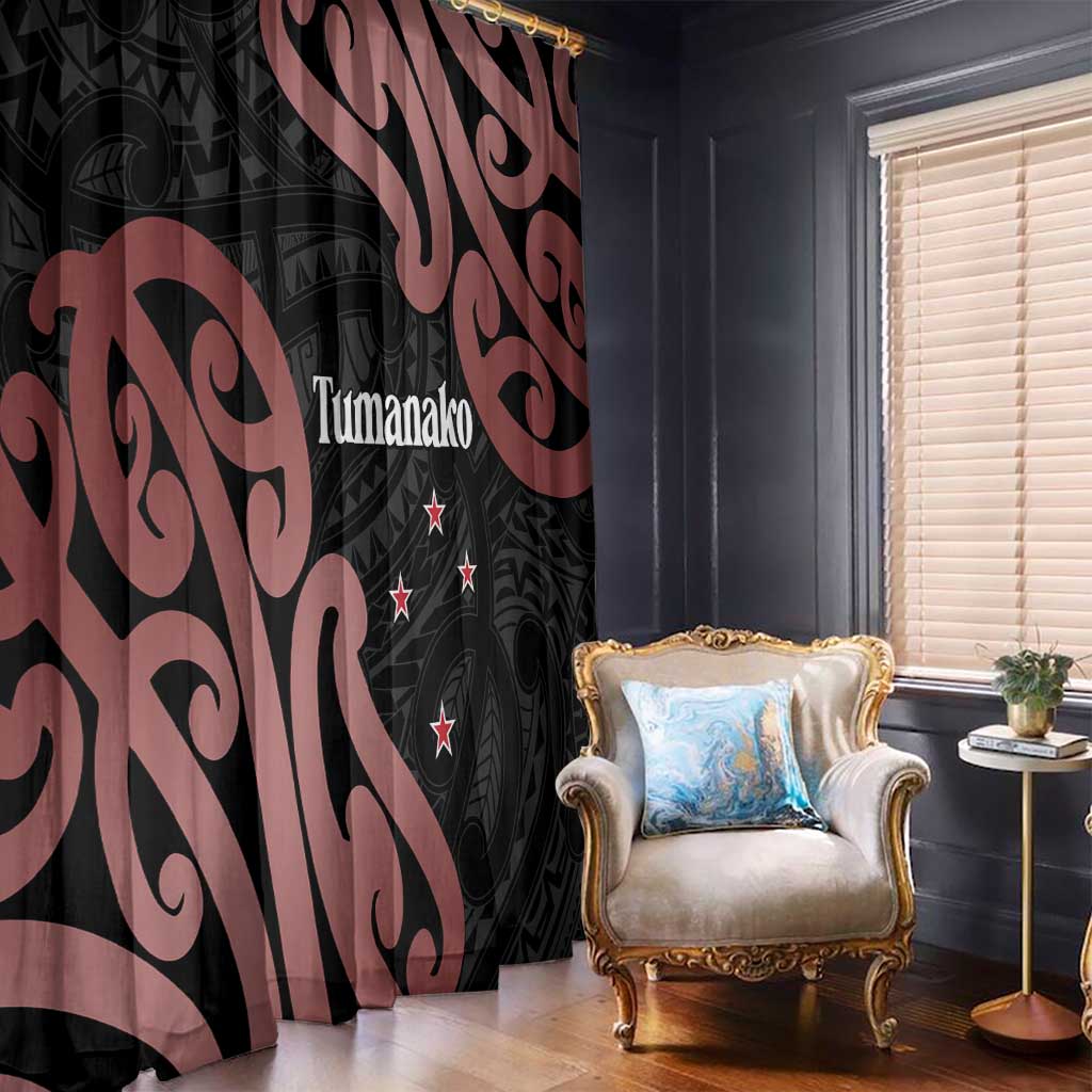New Zealand Mangopare Tamanako Window Curtain Aotearoa Maori