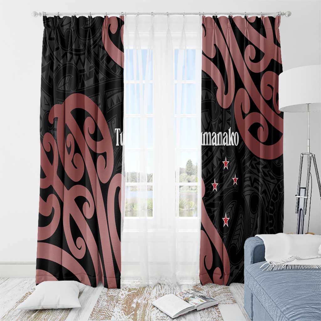 New Zealand Mangopare Tamanako Window Curtain Aotearoa Maori