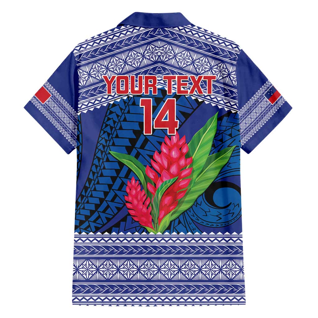 Custom Samoa Rugby Family Matching Short Sleeve Bodycon Dress and Hawaiian Shirt 2024 Go Champions Samoan Gingers