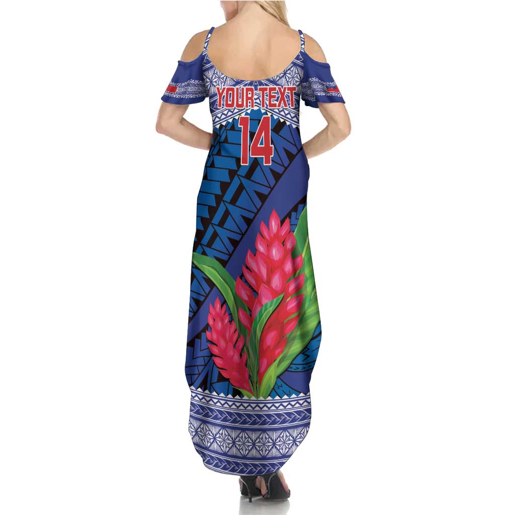 Custom Samoa Rugby Summer Maxi Dress 2024 Go Champions Samoan Gingers