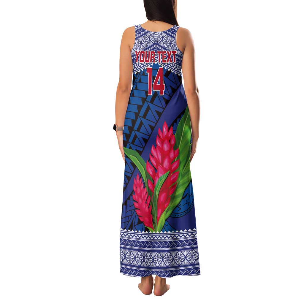 Custom Samoa Rugby Tank Maxi Dress 2024 Go Champions Samoan Gingers