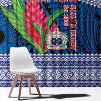 Custom Samoa Rugby Window Curtain 2024 Go Champions Samoan Gingers