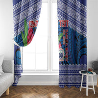 Custom Samoa Rugby Window Curtain 2024 Go Champions Samoan Gingers