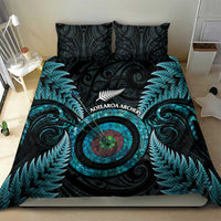 New Zealand Archery Bedding Set Aotearoa Silver Fern Maori - Polynesian Pride