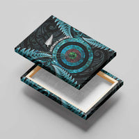 New Zealand Archery Canvas Wall Art Aotearoa Silver Fern Maori - Polynesian Pride