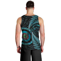 New Zealand Archery Men Tank Top Aotearoa Silver Fern Maori - Polynesian Pride