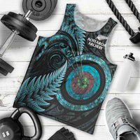 New Zealand Archery Men Tank Top Aotearoa Silver Fern Maori - Polynesian Pride