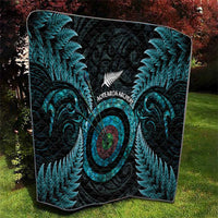 New Zealand Archery Quilt Aotearoa Silver Fern Maori - Polynesian Pride