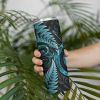 New Zealand Archery Skinny Tumbler Aotearoa Silver Fern Maori - Polynesian Pride