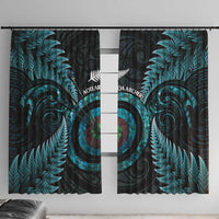 New Zealand Archery Window Curtain Aotearoa Silver Fern Maori - Polynesian Pride