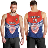 Custom Fiji School Men Tank Top Marist Brothers Fijian Tapa Pattern LT14 - Polynesian Pride