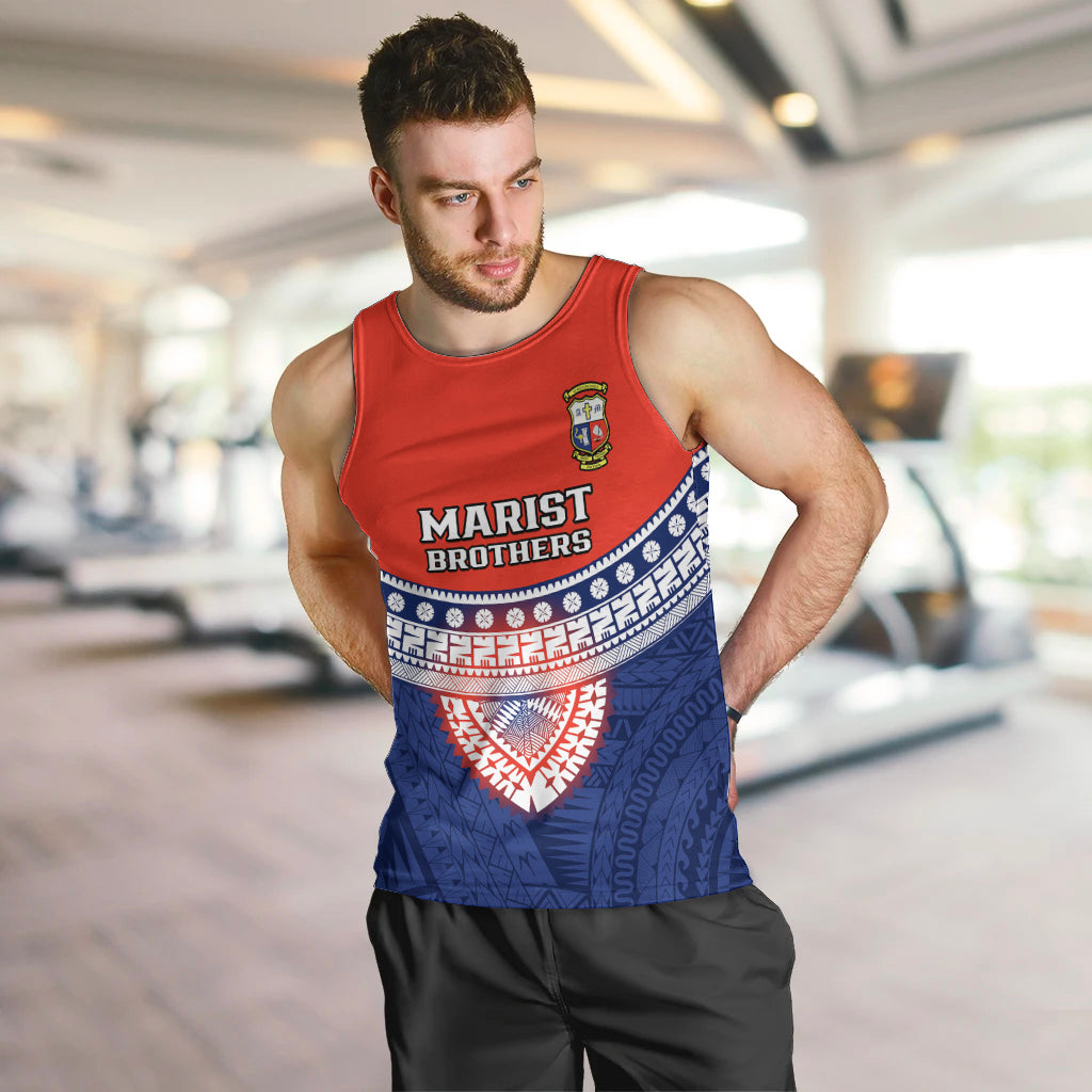 Custom Fiji School Men Tank Top Marist Brothers Fijian Tapa Pattern LT14 - Polynesian Pride