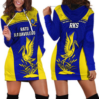 Fiji School Hoodie Dress Ratu Kadavulevu Heron With Fijian Tapa LT14 - Polynesian Pride