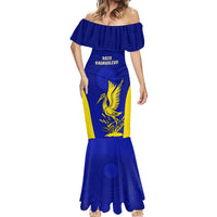Custom Fiji School Mermaid Dress Ratu Kadavulevu Heron With Fijian Tapa LT14 - Polynesian Pride