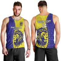 Custom Fiji School Men Tank Top Suva Grammar Lions With Fijian Tapa LT14 - Polynesian Pride