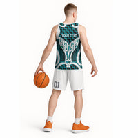 Aotearoa Atua Tangaroa Personalised Basketball Jersey God Of The Sea Maori Whale Tail Cyan