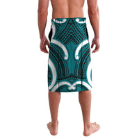 Aotearoa Atua Tangaroa Personalised Lavalava God Of The Sea Maori Whale Tail Cyan