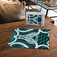 Aotearoa Atua Tangaroa Personalised Puzzle God Of The Sea Maori Whale Tail Cyan