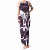 Aotearoa Atua Tangaroa Personalised Tank Maxi Dress God Of The Sea Maori Whale Tail Purple
