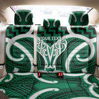 Aotearoa Atua Tangaroa Personalised Back Car Seat Cover God Of The Sea Maori Whale Tail Green