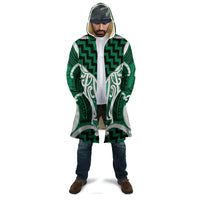 Aotearoa Atua Tangaroa Personalised Cloak God Of The Sea Maori Whale Tail Green