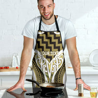 Aotearoa Atua Tangaroa Personalised Apron God Of The Sea Maori Whale Tail Yellow