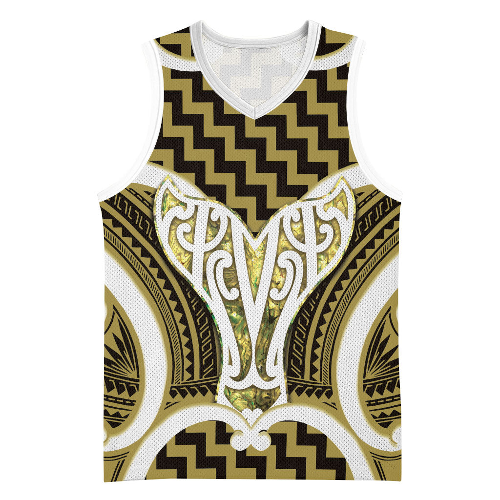 Aotearoa Atua Tangaroa Personalised Basketball Jersey God Of The Sea Maori Whale Tail Yellow