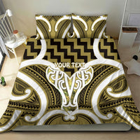 Aotearoa Atua Tangaroa Personalised Bedding Set God Of The Sea Maori Whale Tail Yellow