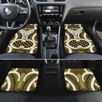 Aotearoa Atua Tangaroa Personalised Car Mats God Of The Sea Maori Whale Tail Yellow