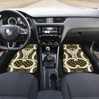 Aotearoa Atua Tangaroa Personalised Car Mats God Of The Sea Maori Whale Tail Yellow