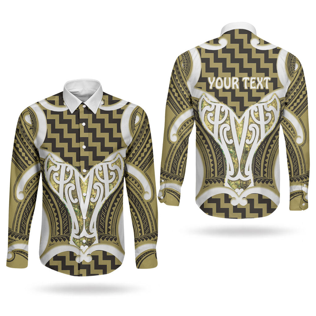 Aotearoa Atua Tangaroa Personalised Couples Matching Off Shoulder Maxi Dress and Long Sleeve Button Shirt God Of The Sea Maori Whale Tail Yellow