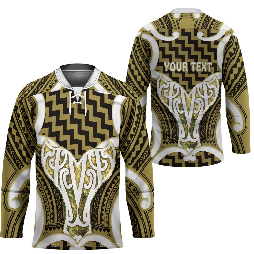 Aotearoa Atua Tangaroa Personalised Hockey Jersey God Of The Sea Maori Whale Tail Yellow