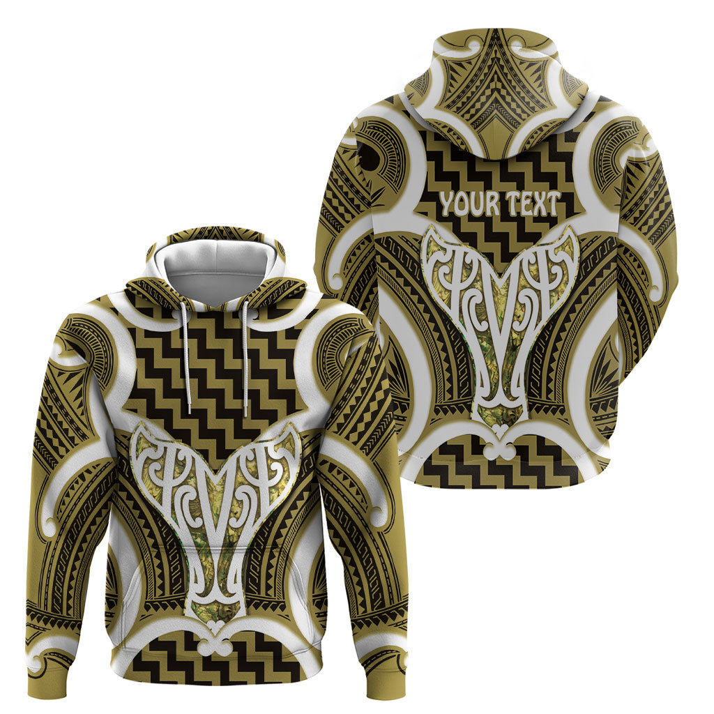 Aotearoa Atua Tangaroa Personalised Hoodie God Of The Sea Maori Whale Tail Yellow