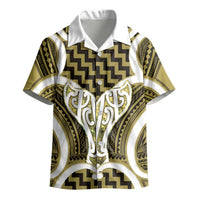Aotearoa Atua Tangaroa Personalised Kid Hawaiian Shirt God Of The Sea Maori Whale Tail Yellow