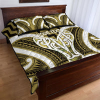 Aotearoa Atua Tangaroa Personalised Quilt Bed Set God Of The Sea Maori Whale Tail Yellow