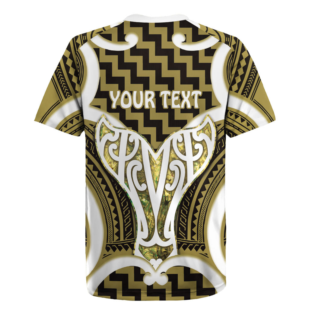Aotearoa Atua Tangaroa Personalised Rugby Jersey God Of The Sea Maori Whale Tail Yellow