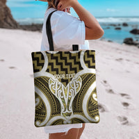 Aotearoa Atua Tangaroa Personalised Tote Bag God Of The Sea Maori Whale Tail Yellow