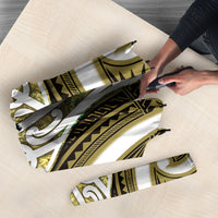Aotearoa Atua Tangaroa Personalised Umbrella God Of The Sea Maori Whale Tail Yellow